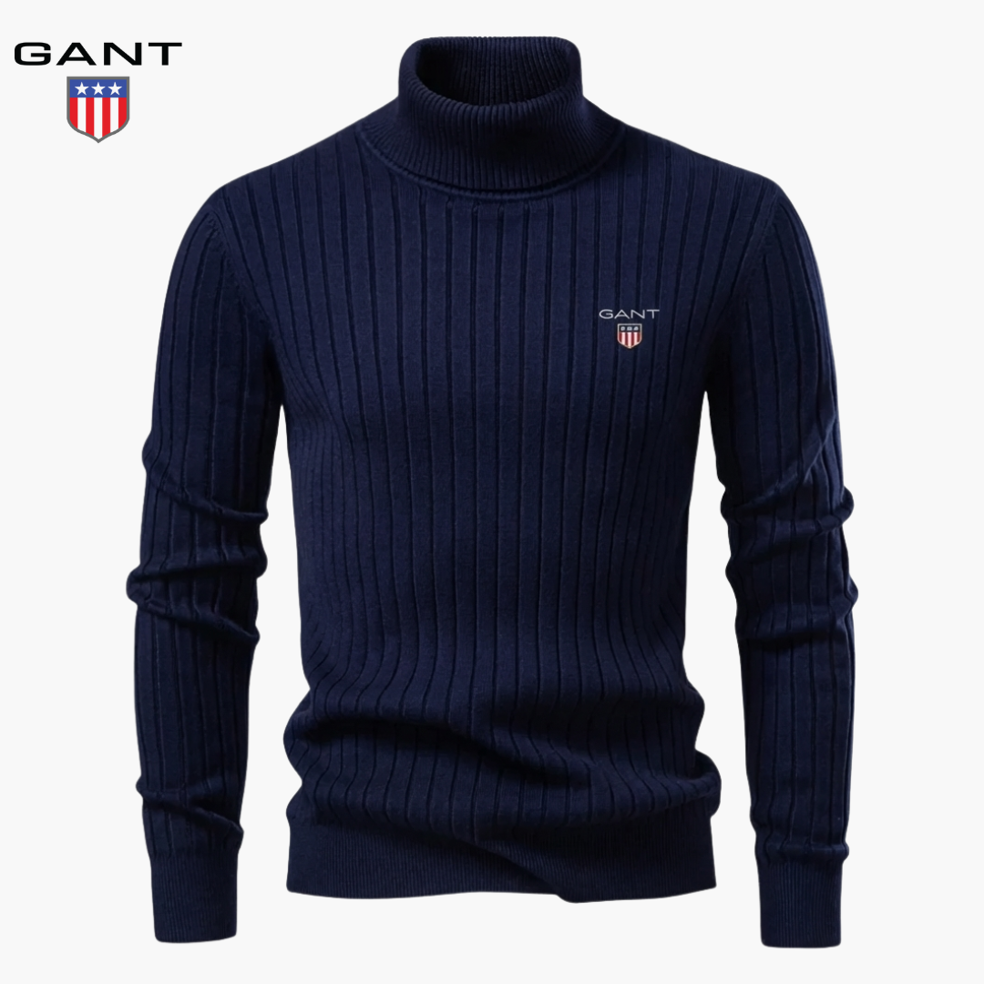 GT™ Signature Ribbed Turtleneck Sweater
