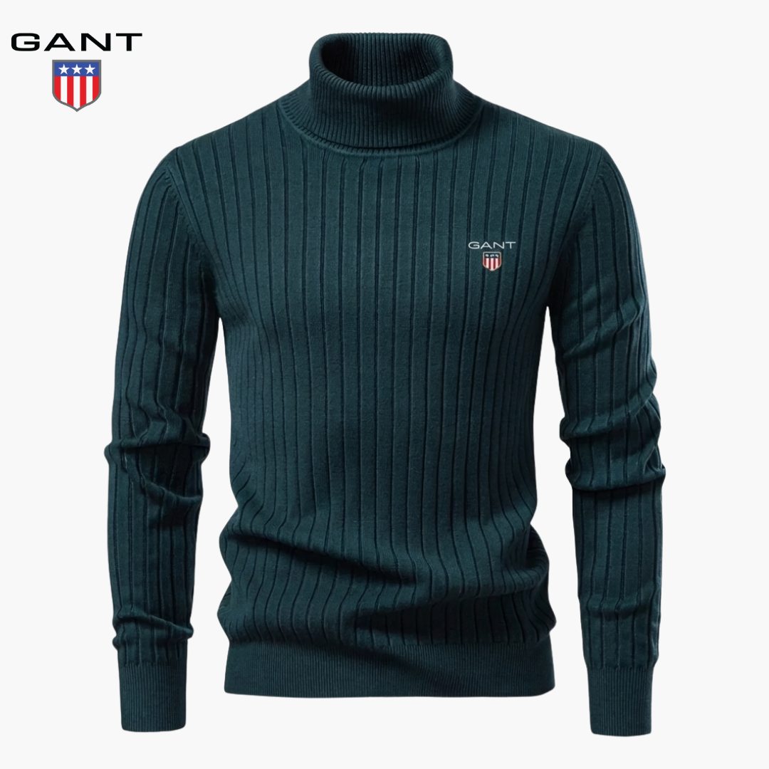 GT™ Signature Ribbed Turtleneck Sweater