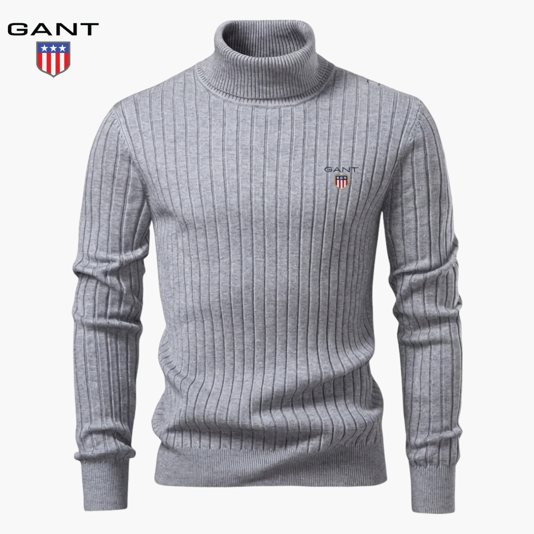 GT™ Signature Ribbed Turtleneck Sweater