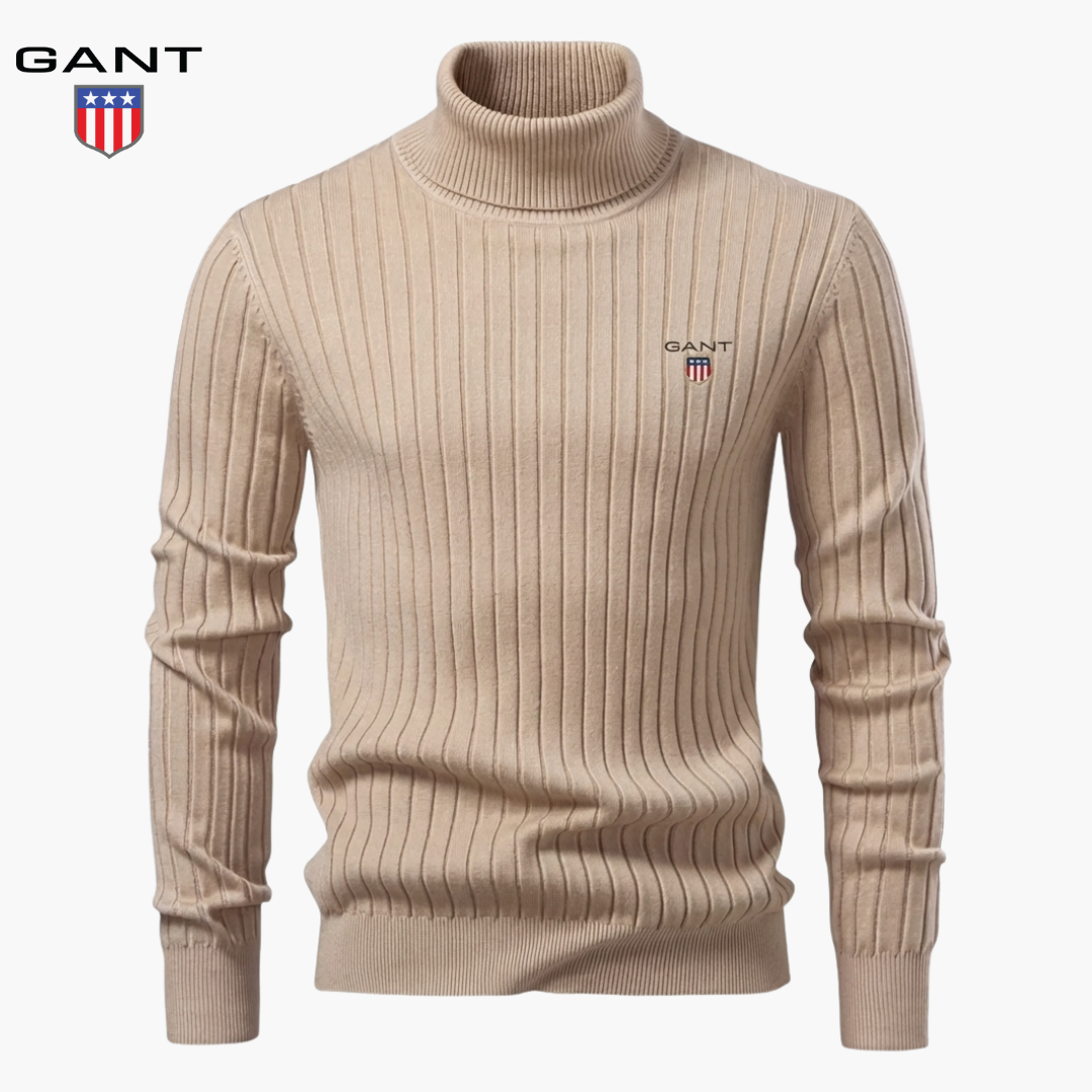 GT™ Signature Ribbed Turtleneck Sweater